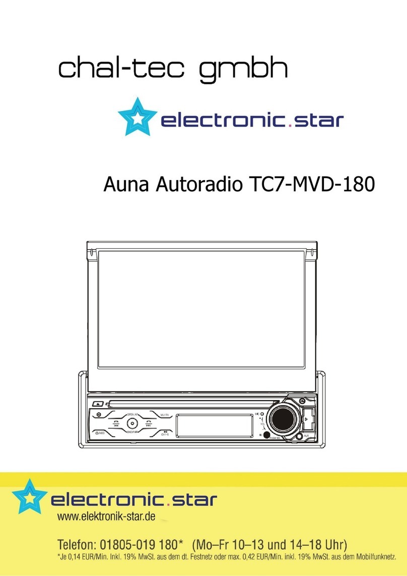 Chal-tec Auna Autoradio TC7-MVD-180 manual