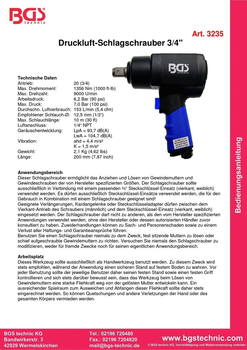 BGS technic 3235 instruction manual