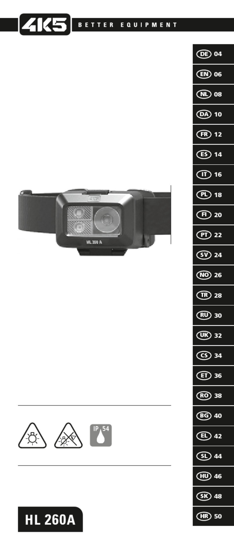 4K5 HL 260A manual