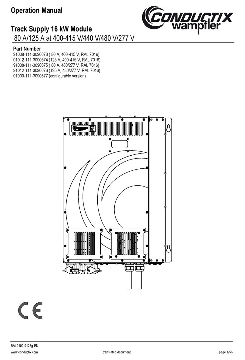 Conductix-Wampfler 91008-111-3090673 User manual