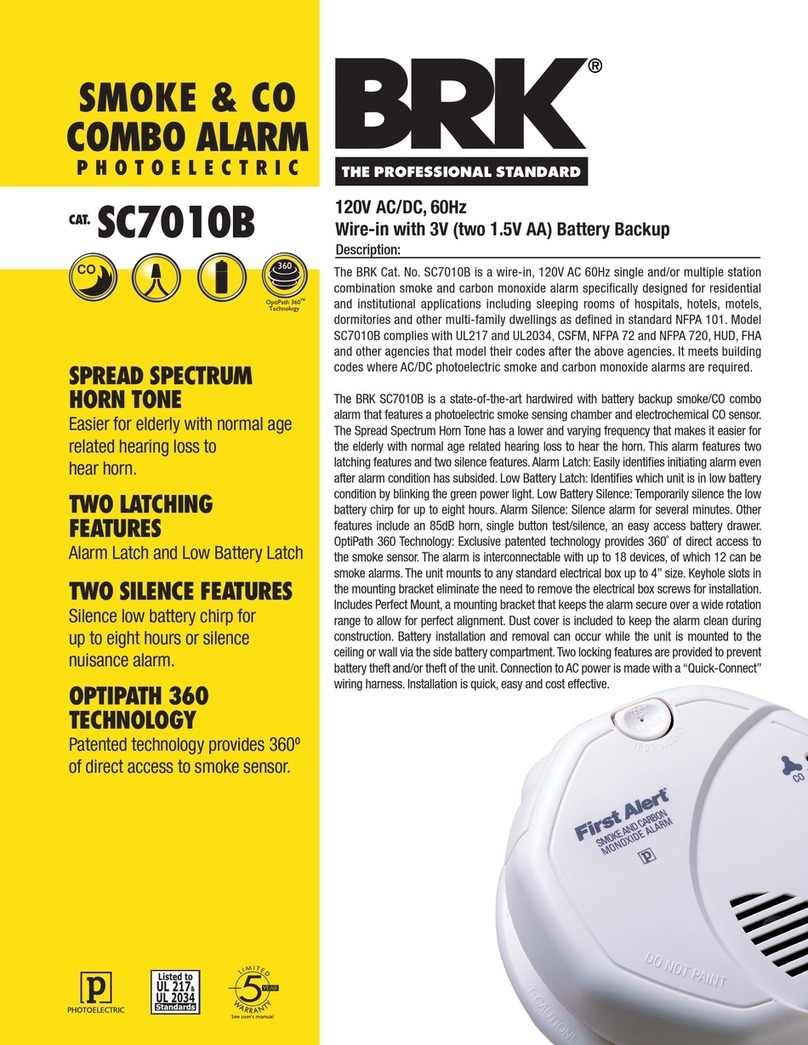 BRK electronic SC7010B User manual