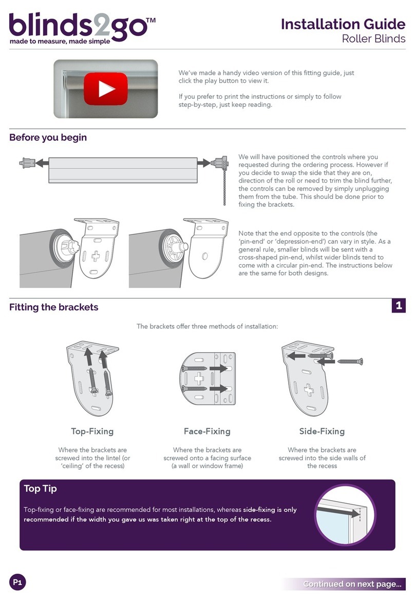 BLINDS2GO Choices Alcyone White Gold installation guide