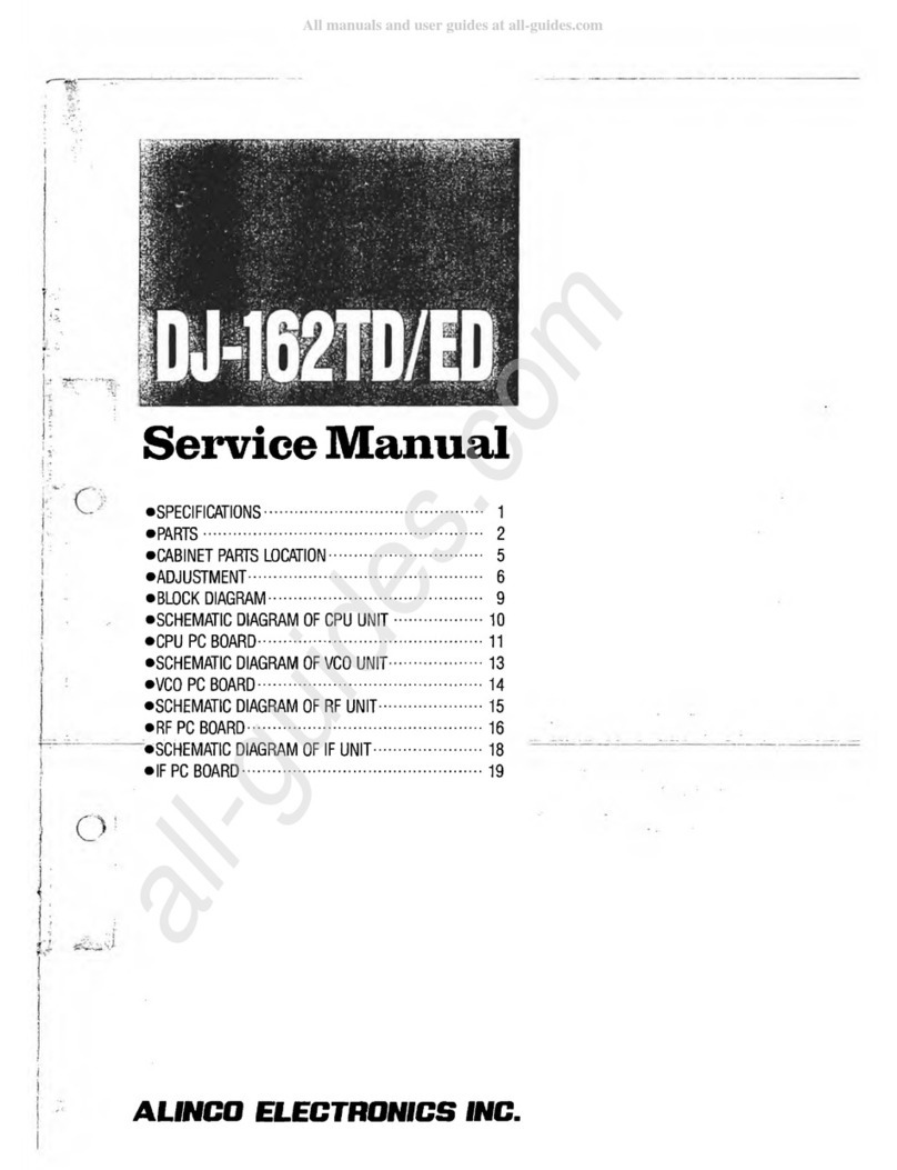 Alinco DJ-162TD User manual Alinco DJ-162TD User manual