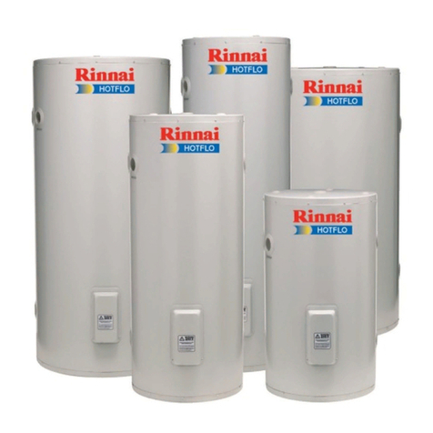 Rinnai Hotflo 135 L Specification sheet