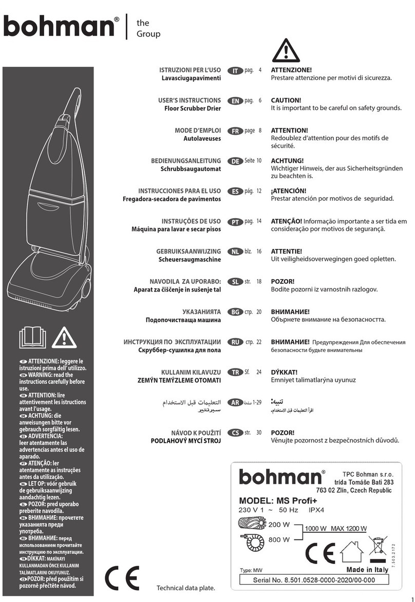 Bohman MS Profi+ User instructions