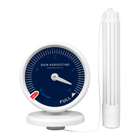 Blue Mountain RAIN HARVESTING Tank Gauge Plus Installation and specification guide