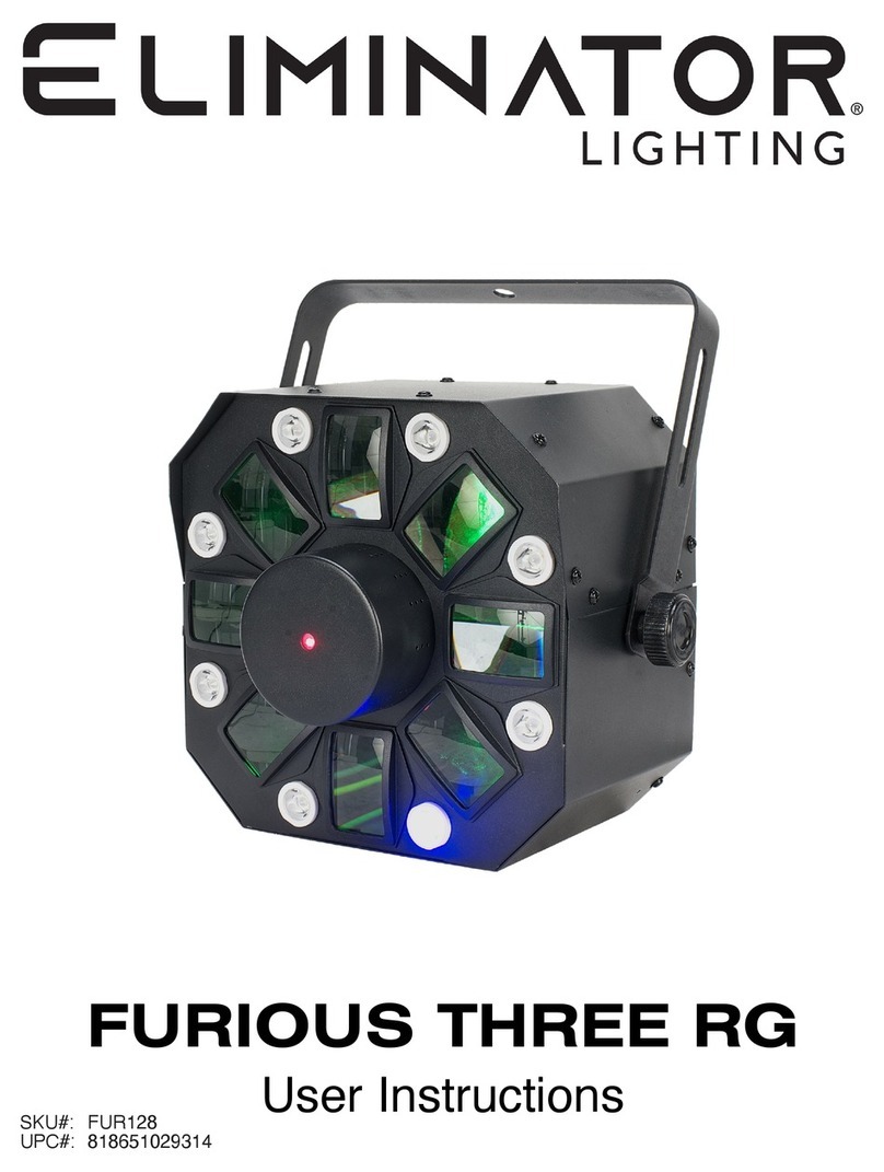 ADJ Eliminator Lighting FURIOUS THREE RG User manual