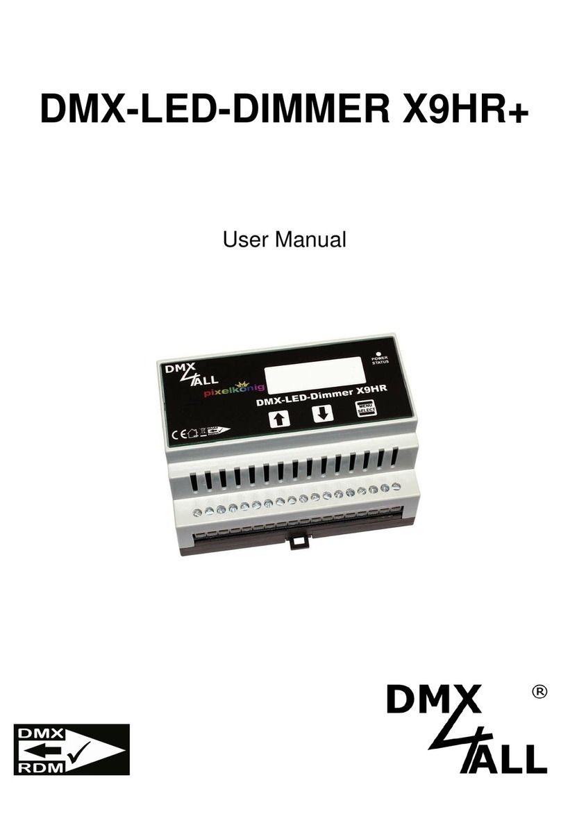 DMX4ALL DMX-LED-DIMMER X9HR+ user manual
