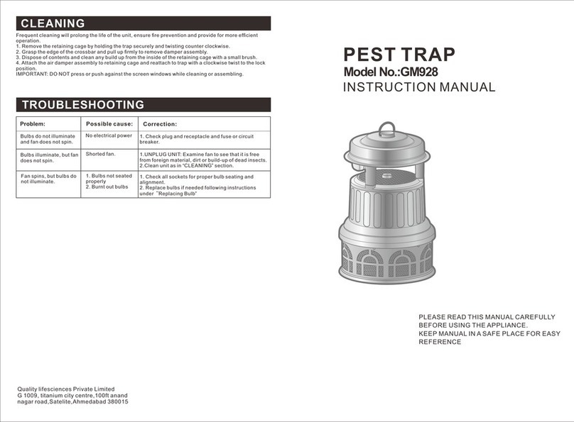 Moskitrap GM928 instruction manual