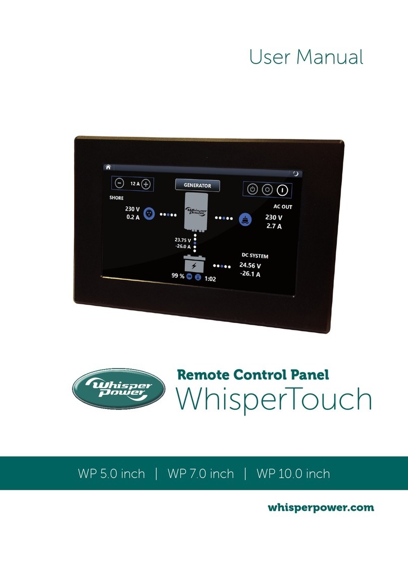 WhisperPower WhisperTouch WP 5.0 inch User manual