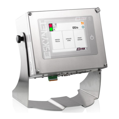 B-TEK Scales DD1010 manual