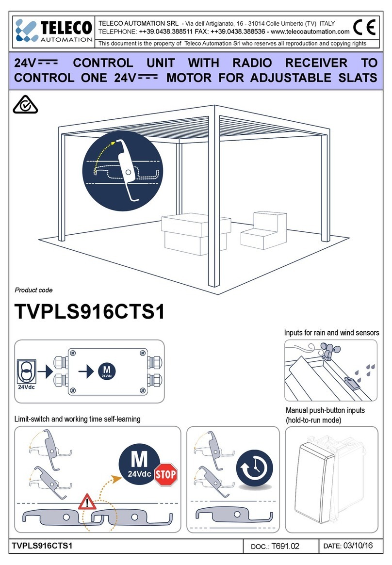 Teleco TVPLS916CTS1 quick start guide