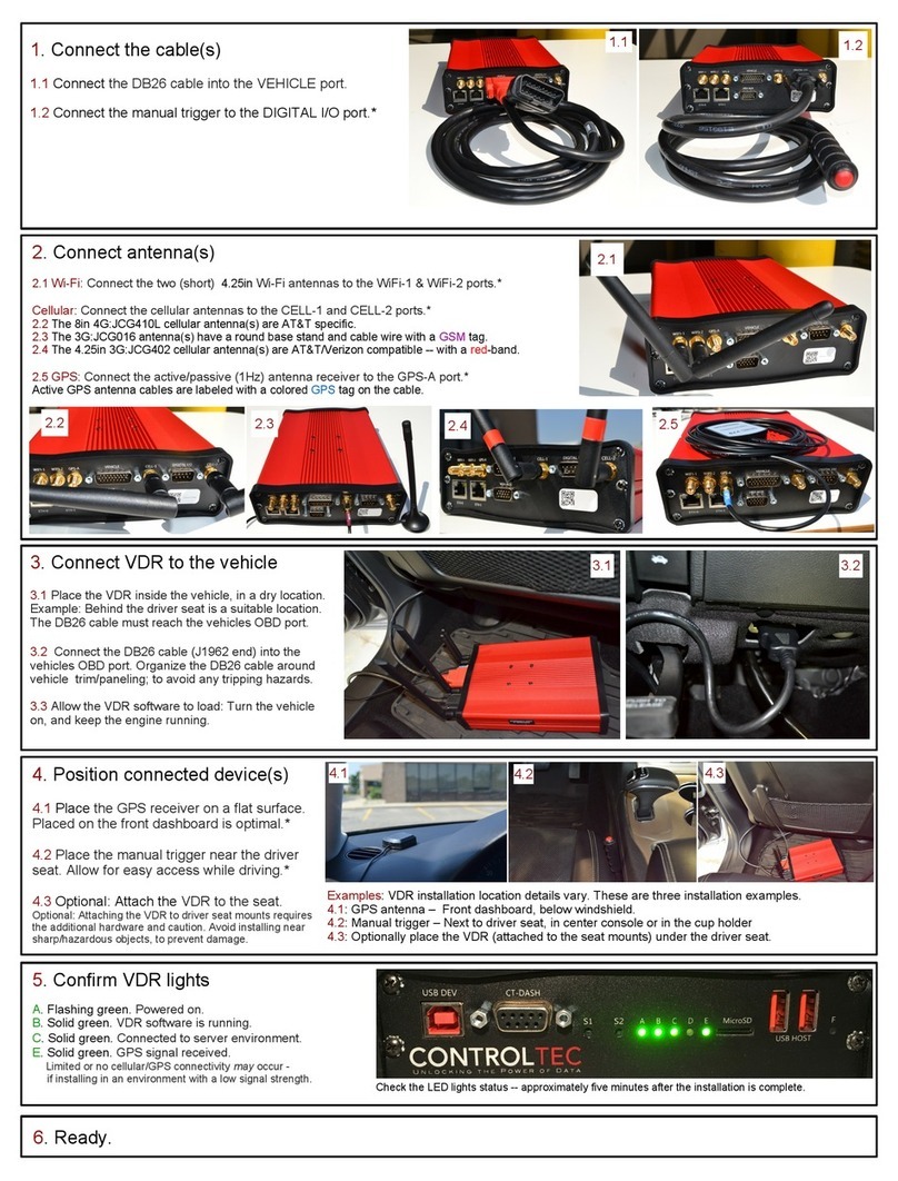 Aptiv Control-Tec CT-1000 quick start guide