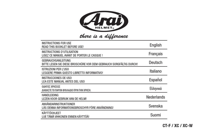 Arai Helmet CT-F Instructions for use