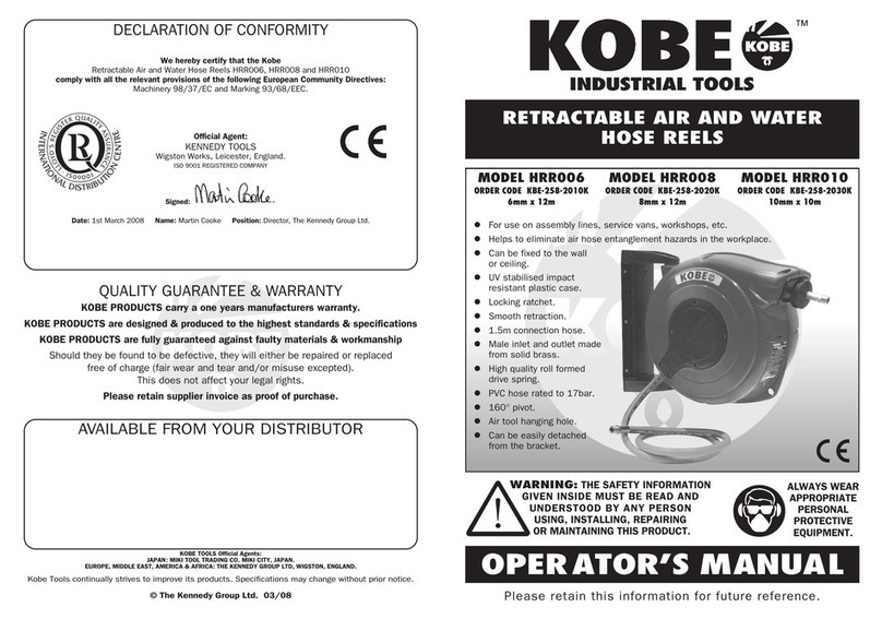 KOBE HRR006 Operator's manual