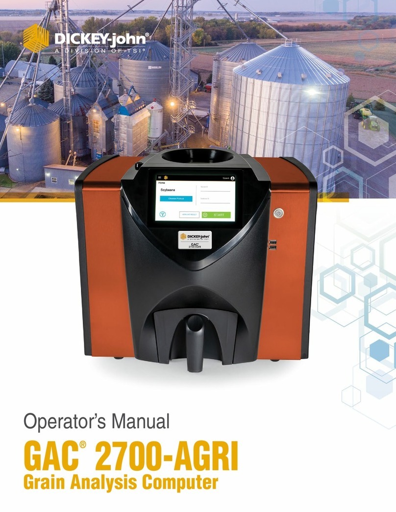 TSI Instruments Dickey-John GAC 2700-AGRI User manual