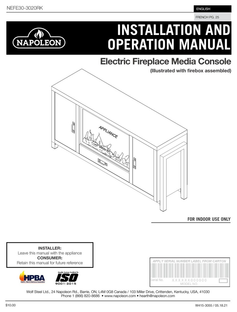 Napoleon NEFE30-3020RK User manual