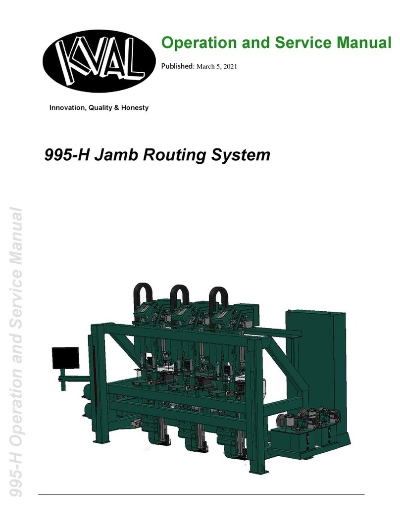 Kval 995-H Operation manual