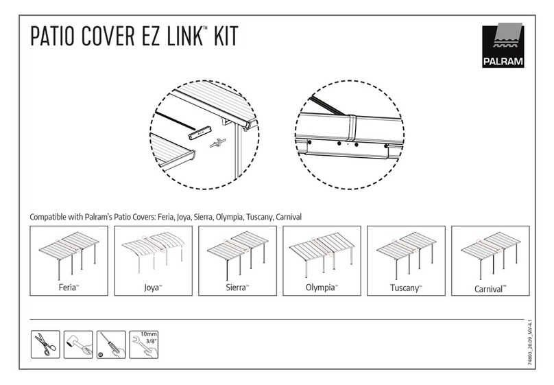 Palram PATIO COVER EZ LINK User manual Palram PATIO COVER EZ LINK User manual