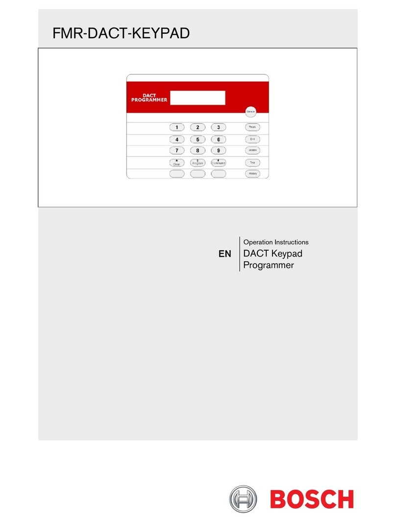 Bosch FMR-DACT-KEYPAD Operation instructions