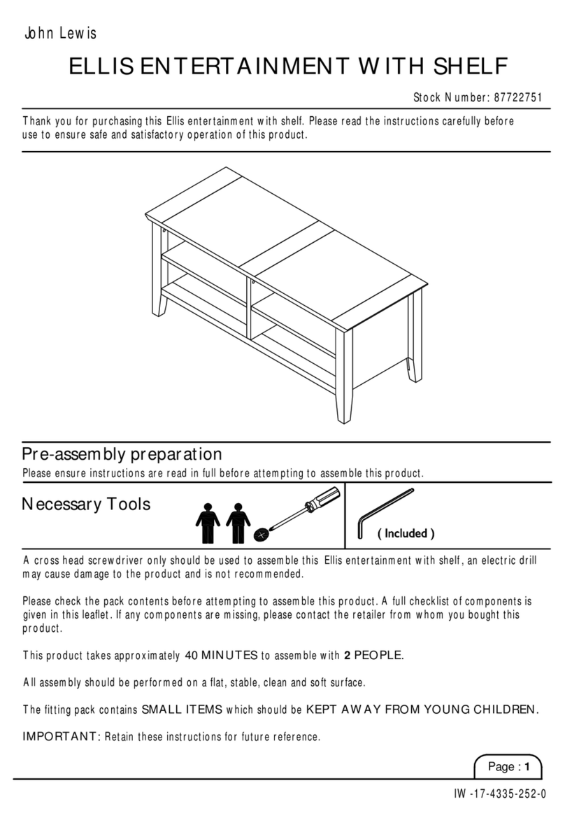 John Lewis 87722751 Assembly instructions