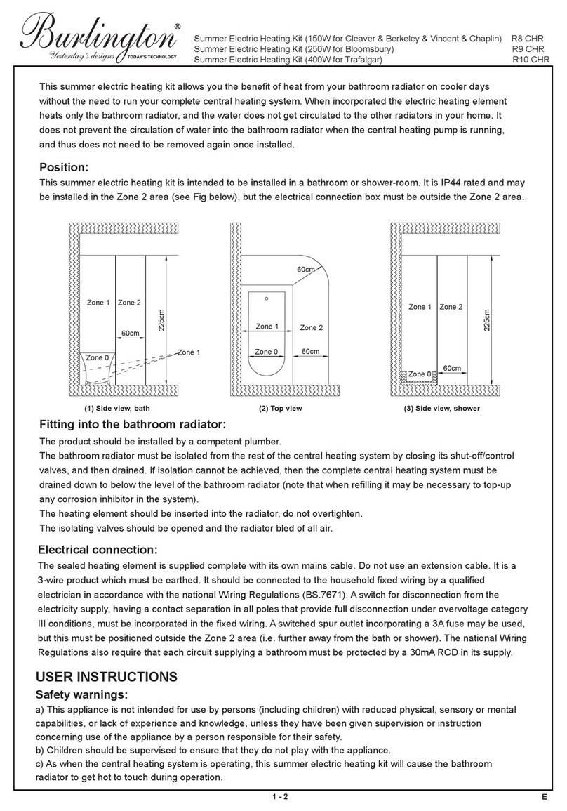 Burlington R8 CHR User manual