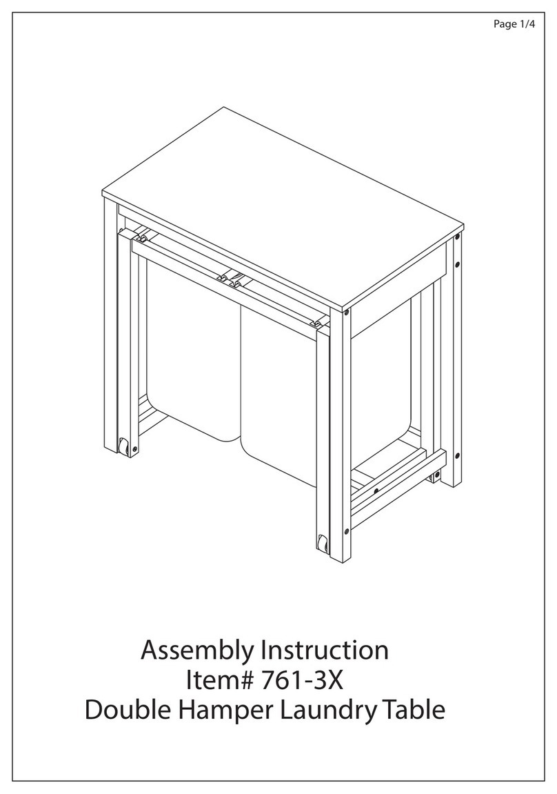 Casual Home 761-3 Series Assembly instruction