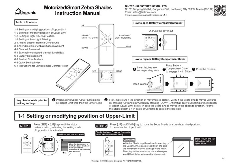 Bintronic Smart Zebra instruction manual
