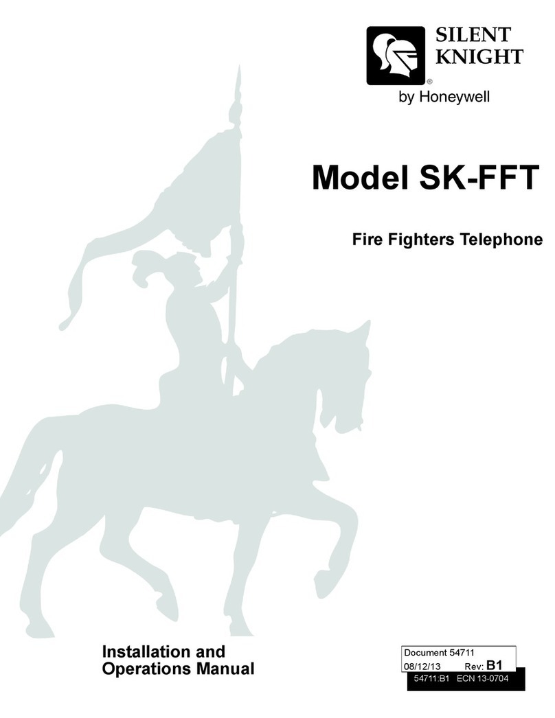 Honeywell SILENT KHIGHT SK-FFT User manual