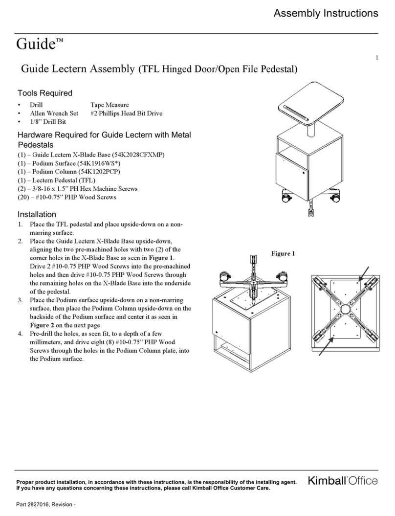 Kimball Office Guide Lectern User manual