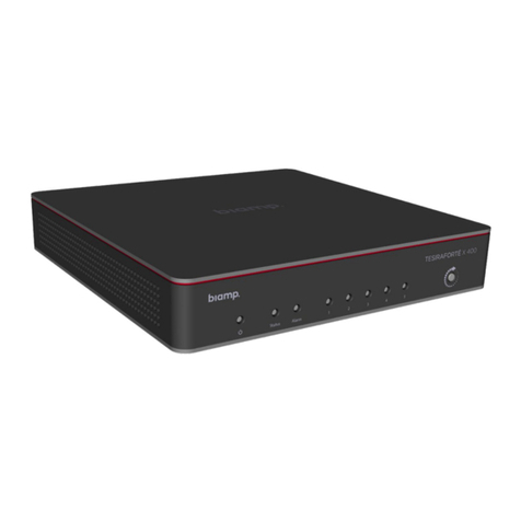 Biamp TesiraFORTÉ X 400 Installation & operation guide