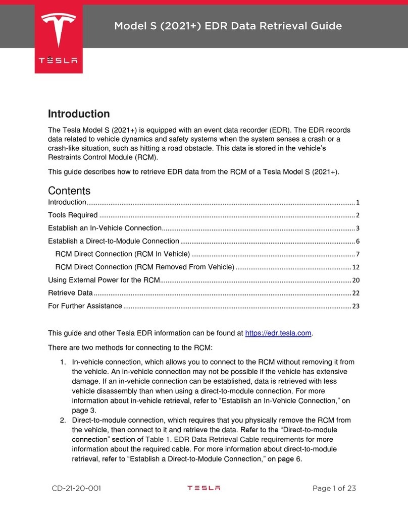 Tesla EDR User manual