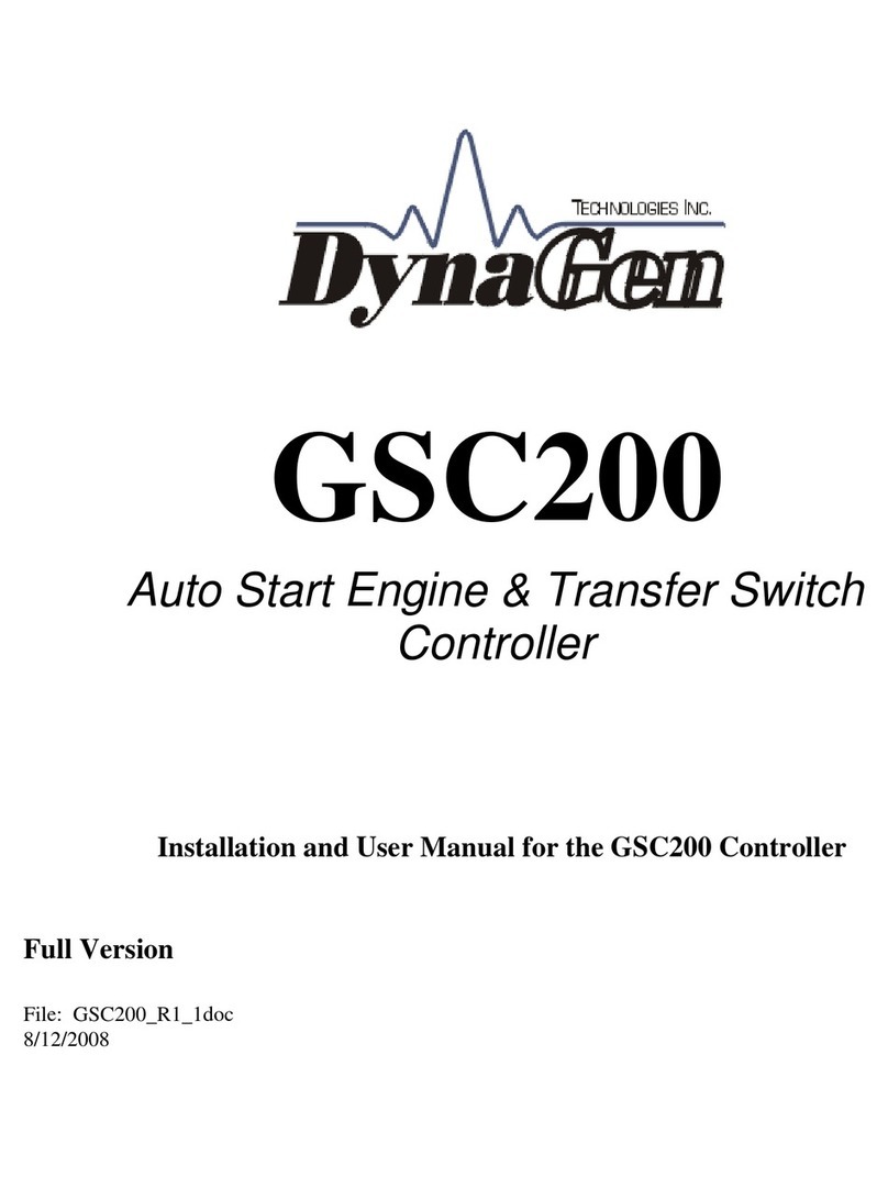 DynaGen GSC200 Installation and user manual