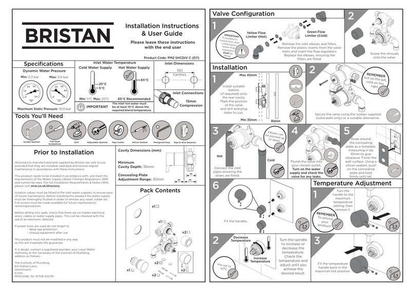 Bristan PM2 SHCDIV C Wiring diagram Bristan PM2 SHCDIV C Wiring diagram