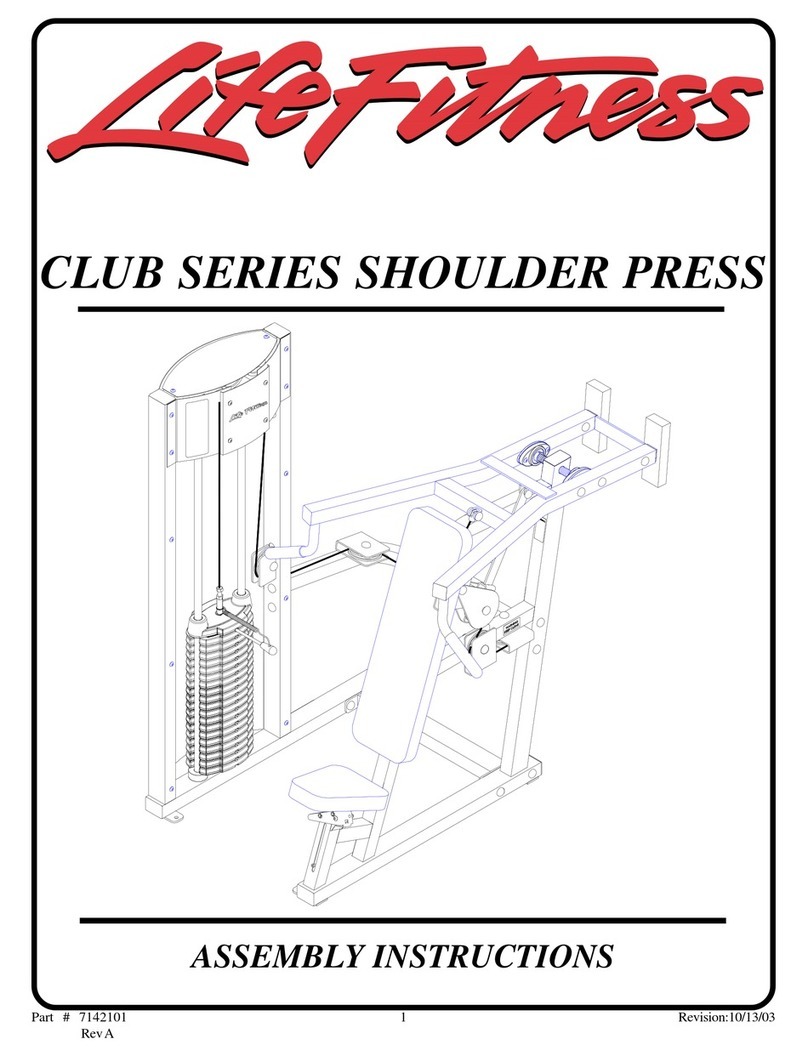 Life Fitness Club Series Assembly instructions Life Fitness Club Series Assembly instructions