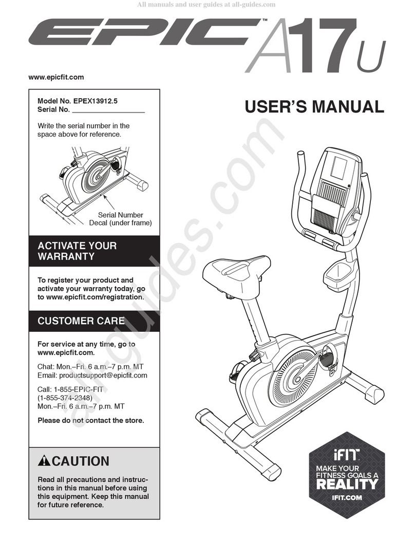 Epic Fitness epic A17U user manual