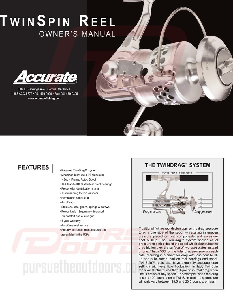 Accurate Technology TWINSPIN REEL SR-20 owner's manual