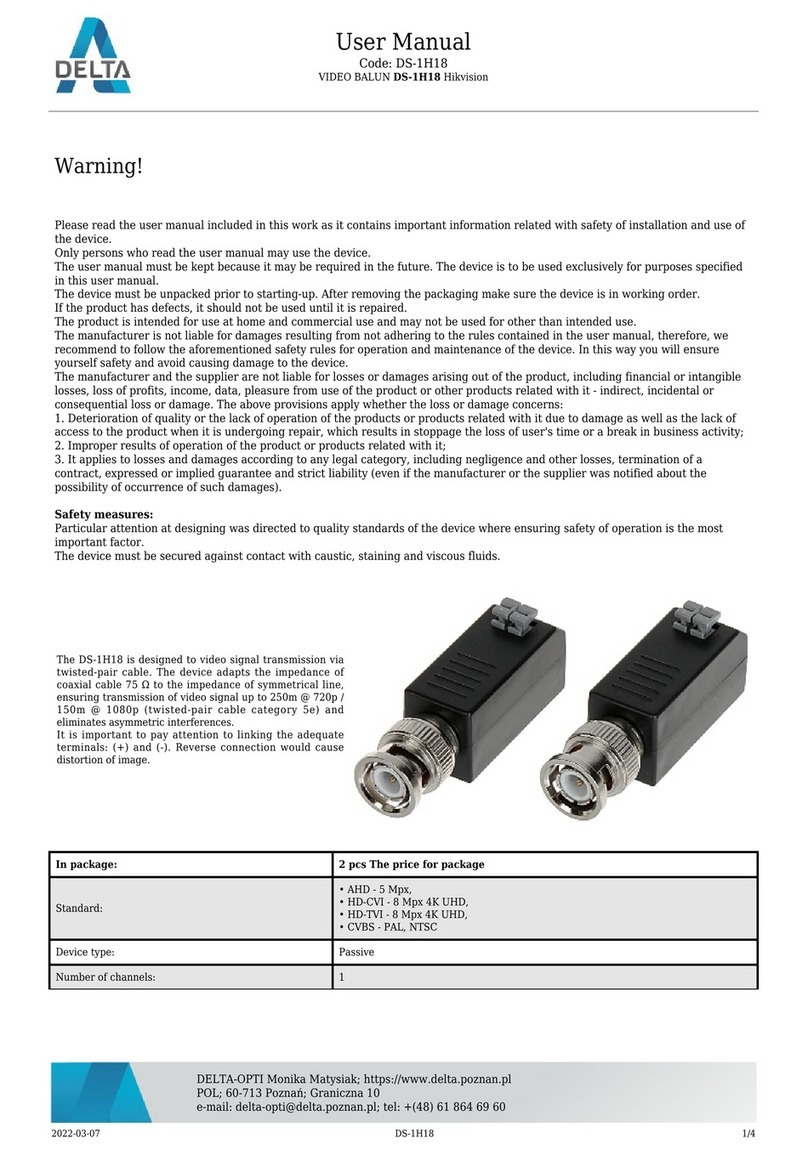 Delta DS-1H18 user manual