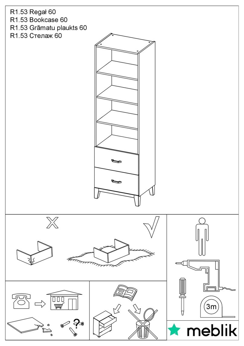 Meblik Bookcase 60 User manual