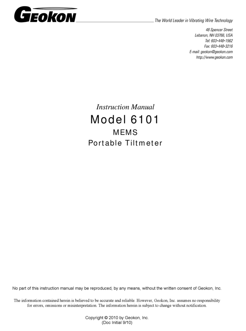 Geokon 6101 User manual