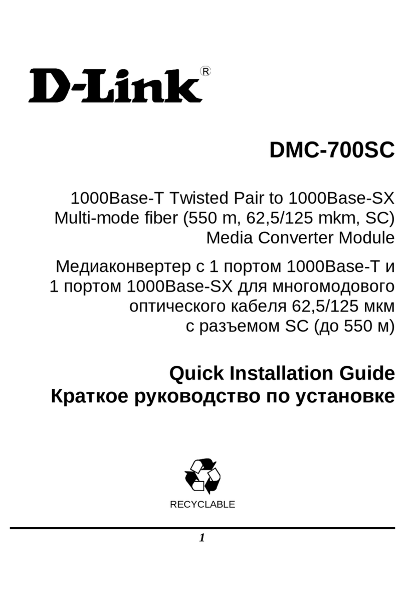 D-Link DMC-700SC - Media Converter - External User manual