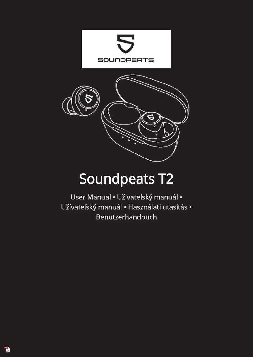 SoundPeats T2 user manual