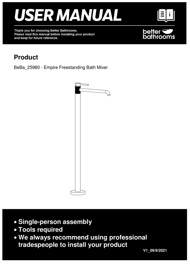 Better Bathrooms BeBa 25980 user manual