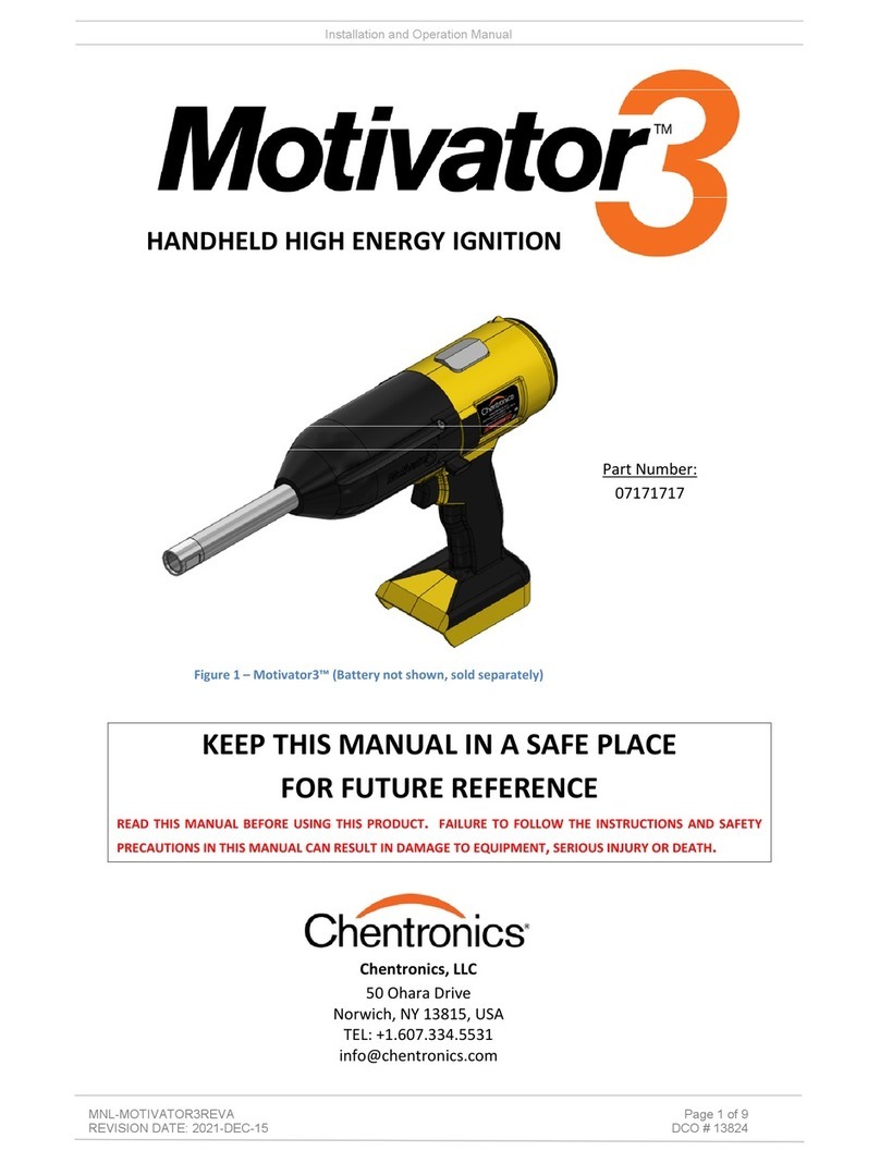 Chentronics Motivator3 Installation and operation manual