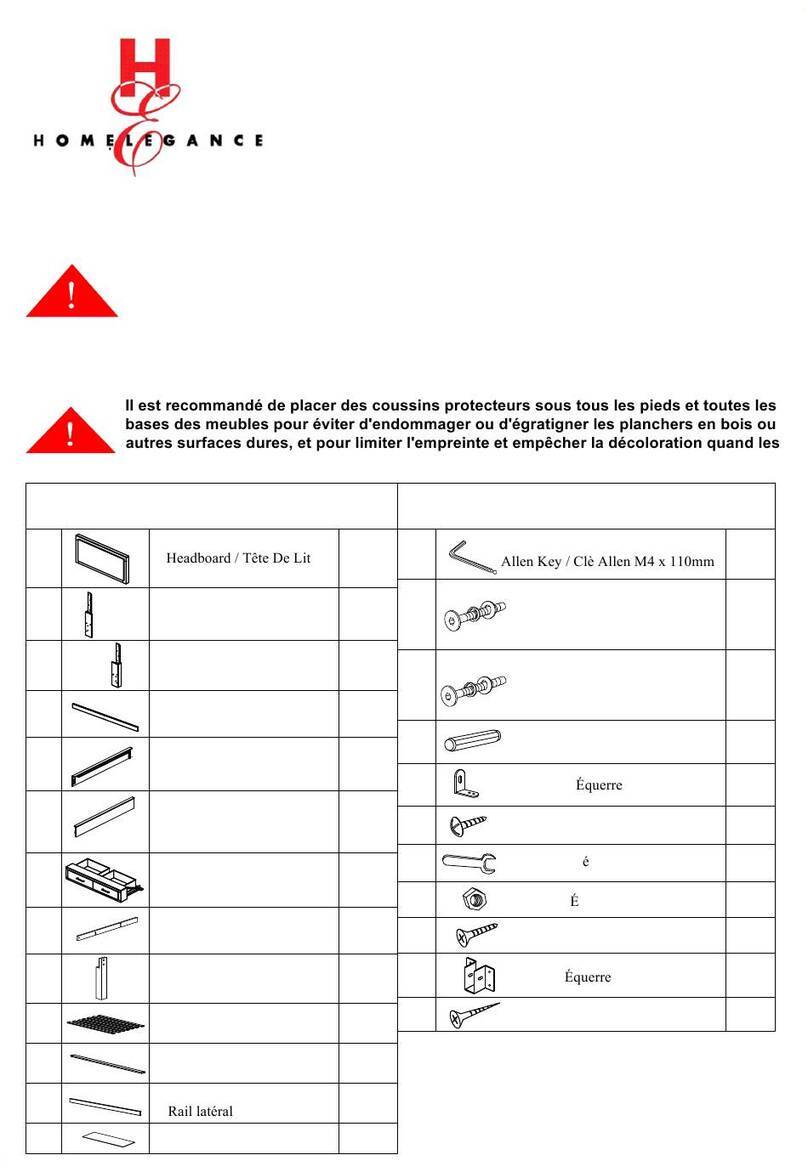 Homelegance 1762K-1 Assembly instruction
