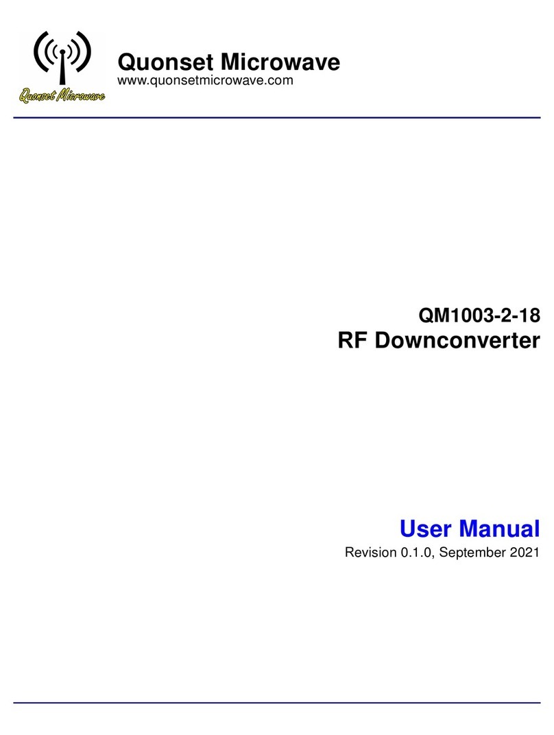 Quonset Microwave QM1003-2-18 user manual