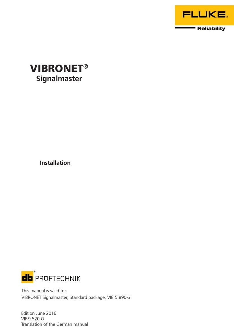 Fluke VIBRONET Signalmaster User manual Fluke VIBRONET Signalmaster User manual