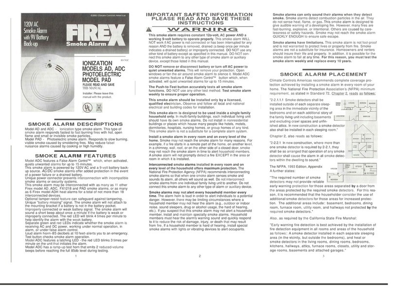 Firex AD User manual