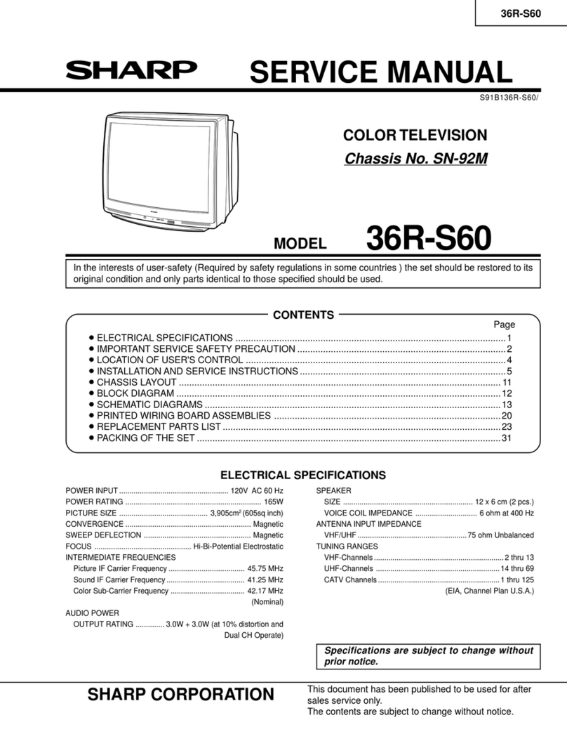 Sharp 36R-S60 User manual Sharp 36R-S60 User manual