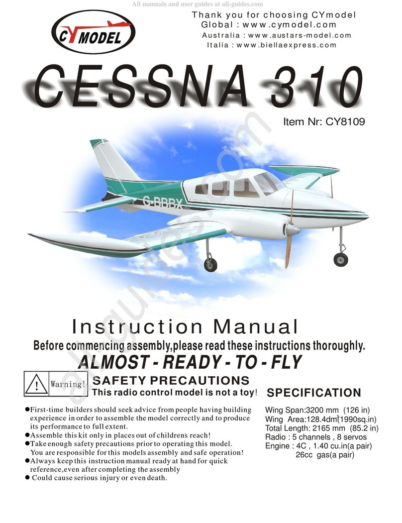CYmodel CESSNA 310 instruction manual